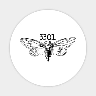 Cicada 3301 Black Design Magnet